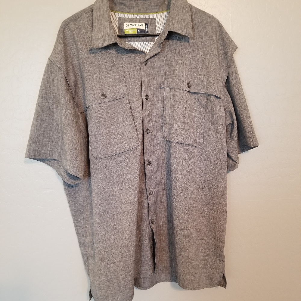 Magellan Grey Angler Fit Shirt
